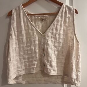Madewell Beige Textured Sweater XL